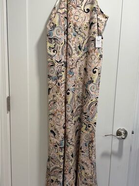 Paisley Print Sleeveless Maxi in Blush Multi